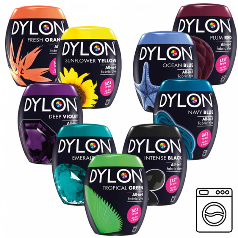 Dylon "Viss vienā" auduma krāsas krāsošanai veļas mašīnā