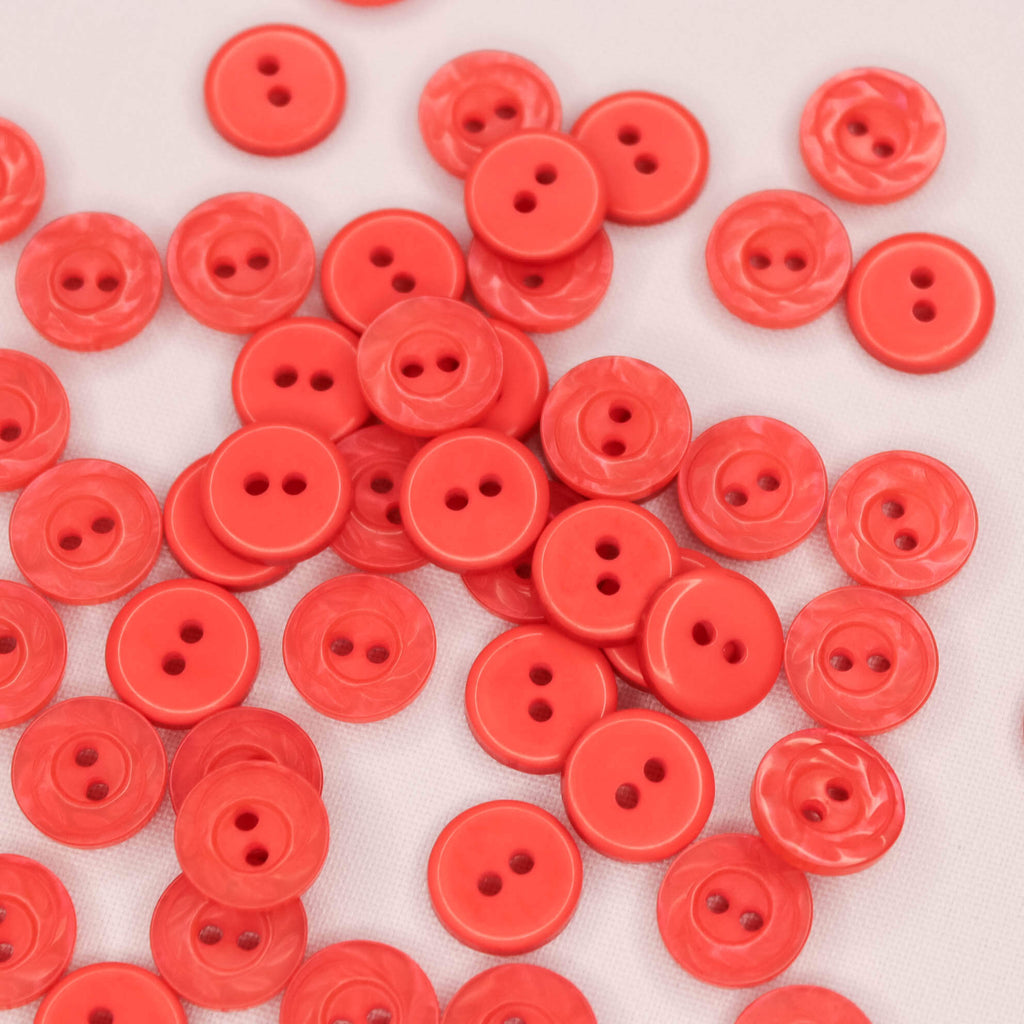 Plastmasas poga Ø13mm - koraļļu rozā
