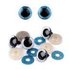 Plastic eyes for toys with glitter Ø25mm