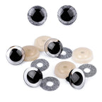 Plastic eyes for toys with glitter Ø25mm