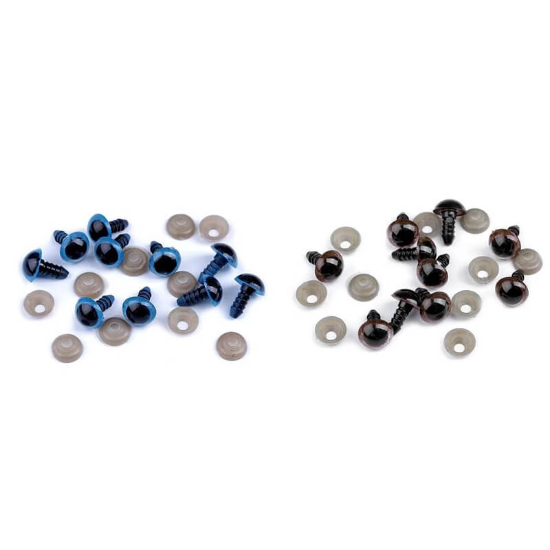 Plastmasas acis rotaļlietām Ø10mm