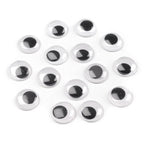 Self-adhesive plastic moving eye