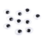 Self-adhesive plastic moving eye