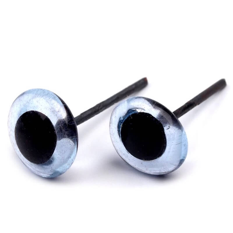 Glass eye "Colibry" Ø13mm - blue