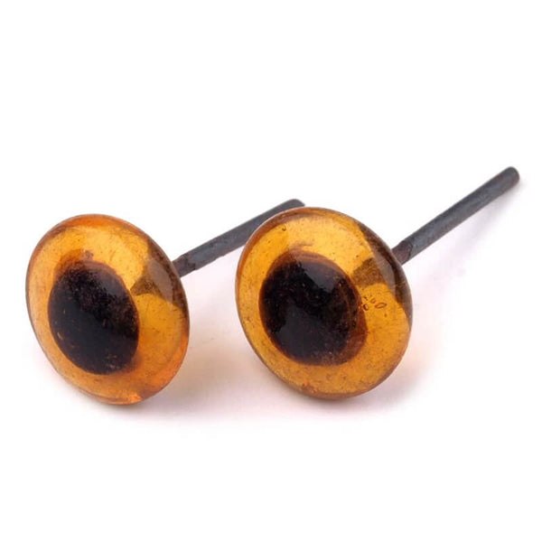 Stikla actiņa "Colibry" Ø15mm - brūna