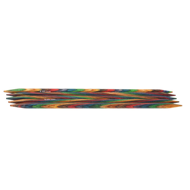KnitPro Symfonie krāsainās koka adāmadatas