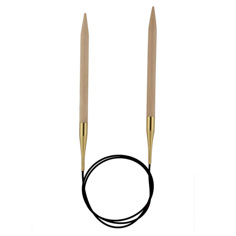 KnitPro Basix Beech circular needles 100cm