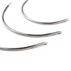 Curved needles for upholstery