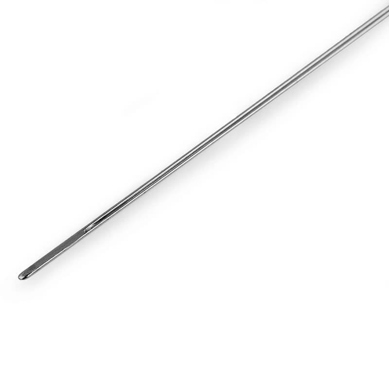 Beading needle with large eye
