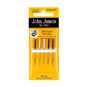John James Ballpoint šujmašīnu adatas 130/705H