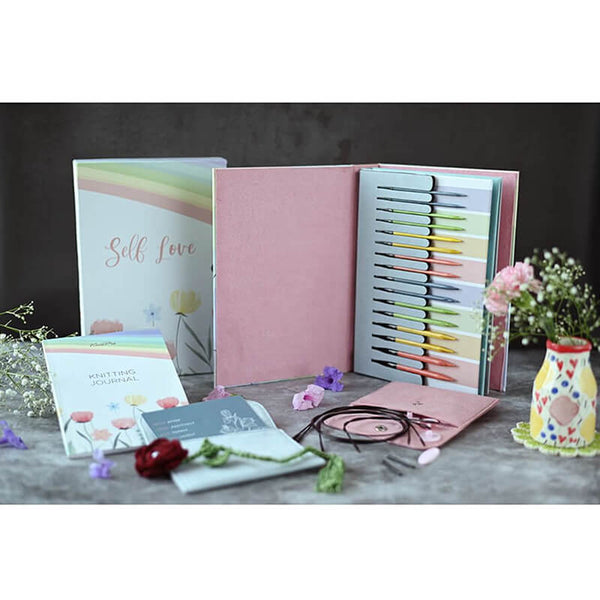 KnitPro skrūvējamo apaļadāmadatu komplekts "Self love"