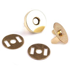 Magnetic clasp Ø18mm – gold