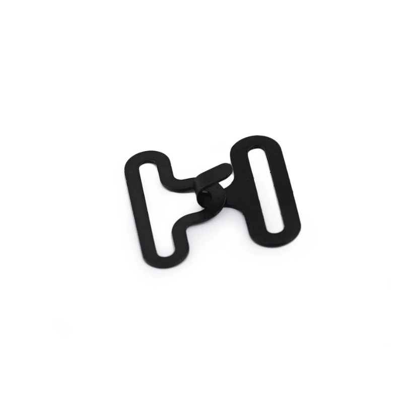 Aizdare / āķis krūšturiem 18mm - melns