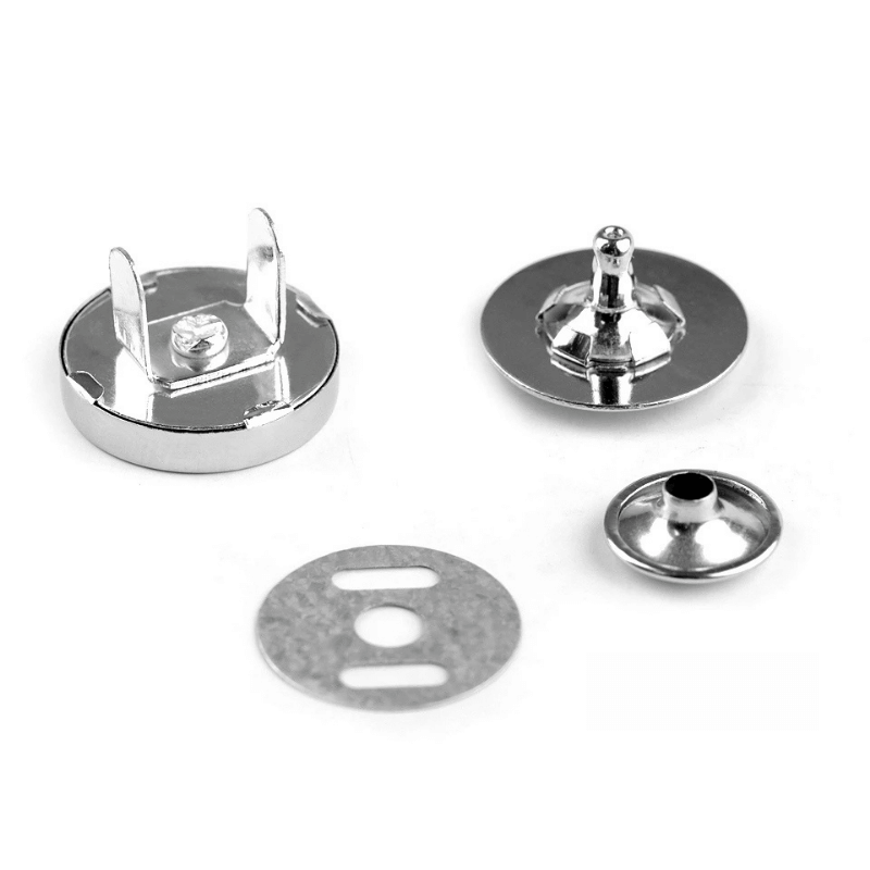 Magnetic clasp Ø18mm - 2 black nickel 060993