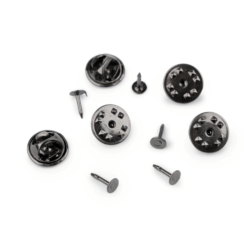 Brooch blank / base Ø11mm - nickel