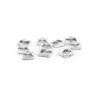 Piegludināmie akmentiņi 4x4mm | 2g - caurspīdīgi