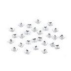 Piegludināmie akmentiņi 4x4mm - caurspīdīgi