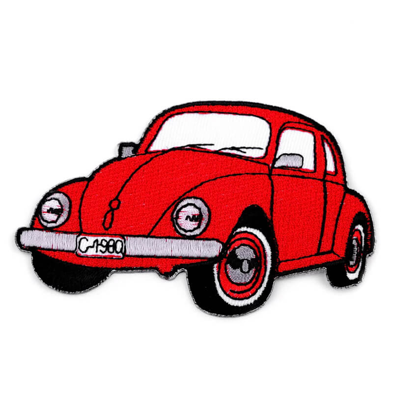 Decorative iron-on patch - car