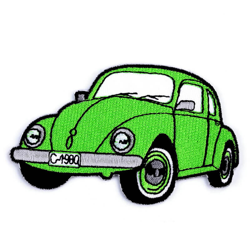 Decorative iron-on patch - car