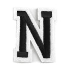 Decorative iron-on applique – black and white letters
