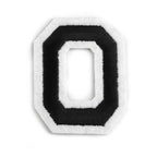 Decorative iron-on applique – black and white letters
