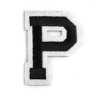Decorative iron-on applique – black and white letters