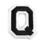 Decorative iron-on applique – black and white letters