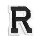 Decorative iron-on applique – black and white letters