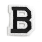 Decorative iron-on applique – black and white letters
