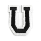 Decorative iron-on applique – black and white letters