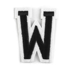 Decorative iron-on applique – black and white letters