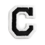 Decorative iron-on applique – black and white letters