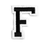 Decorative iron-on applique – black and white letters