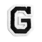 Decorative iron-on applique – black and white letters