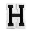 Decorative iron-on applique – black and white letters