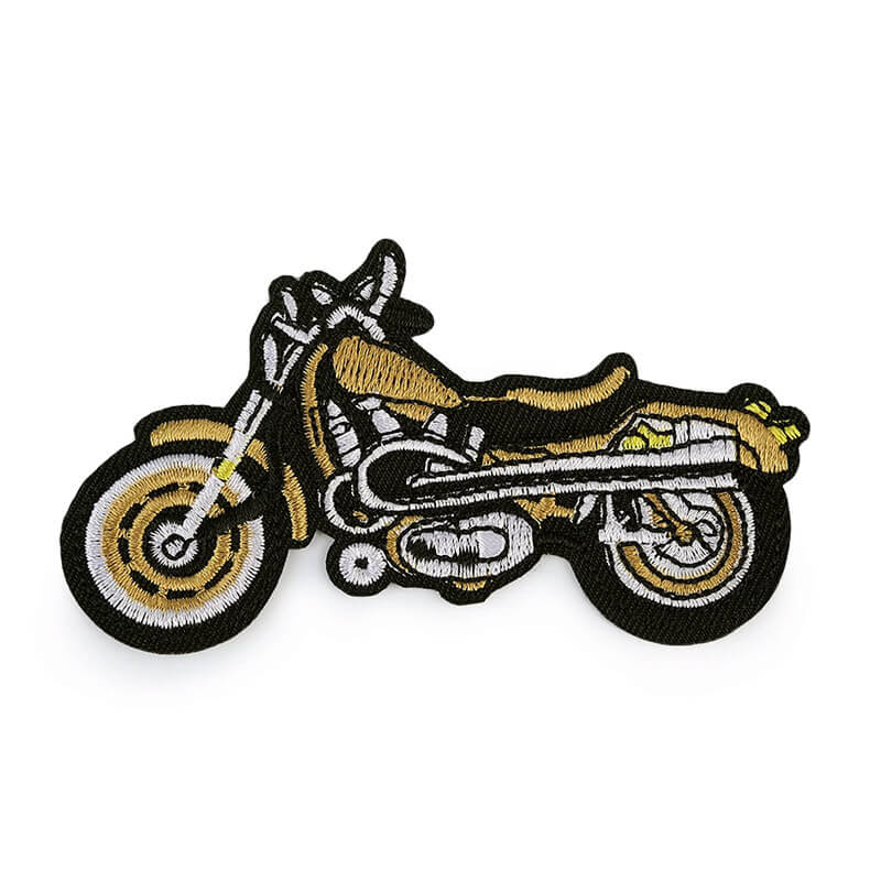 Decorative iron-on applique - motorcycle 400020