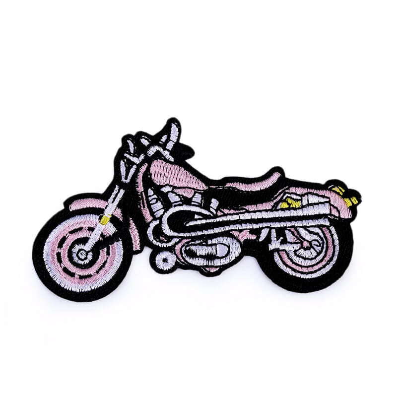 Decorative iron-on applique - motorcycle 400020