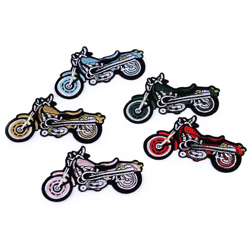 Dekoratīva piegludināma aplikācija - motocikls