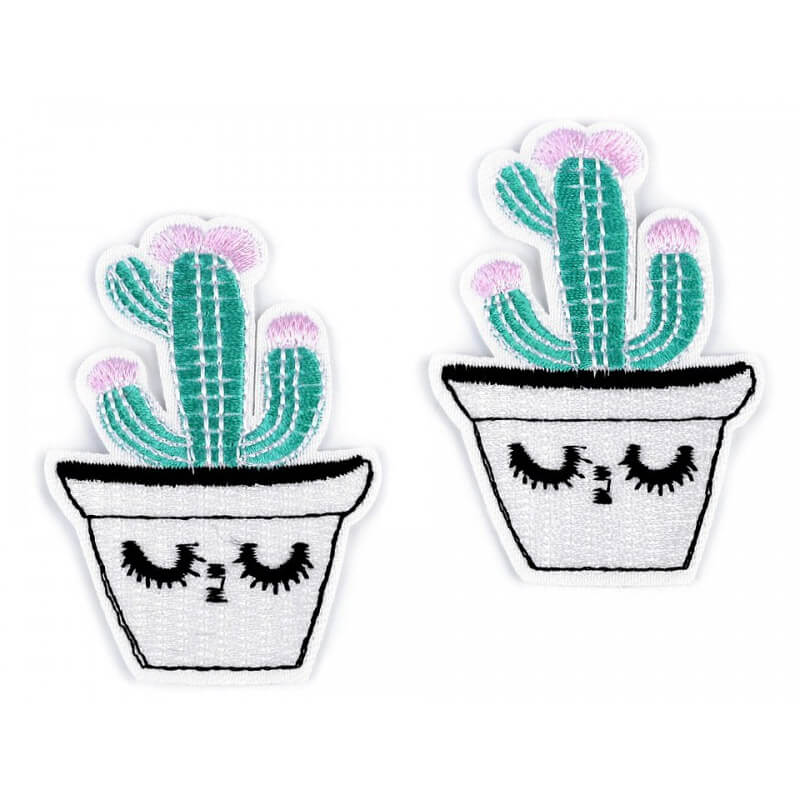 Decorative iron-on applique - cacti