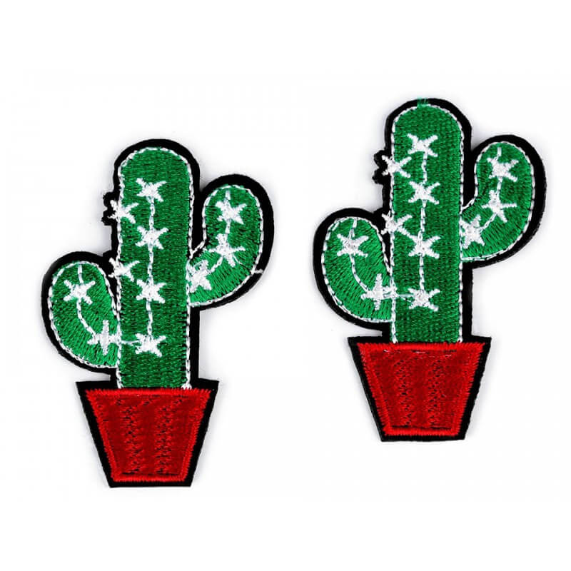 Decorative iron-on applique - cacti
