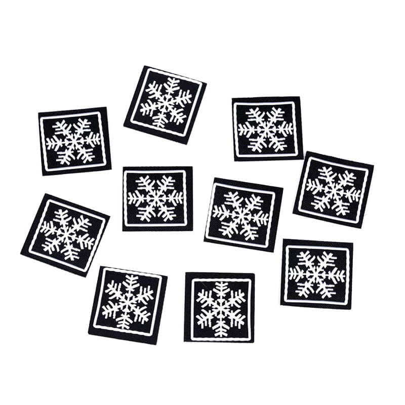 Decorative iron-on applique 3x3cm – snowflake
