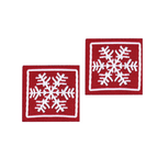 Decorative iron-on applique 3x3cm – snowflake