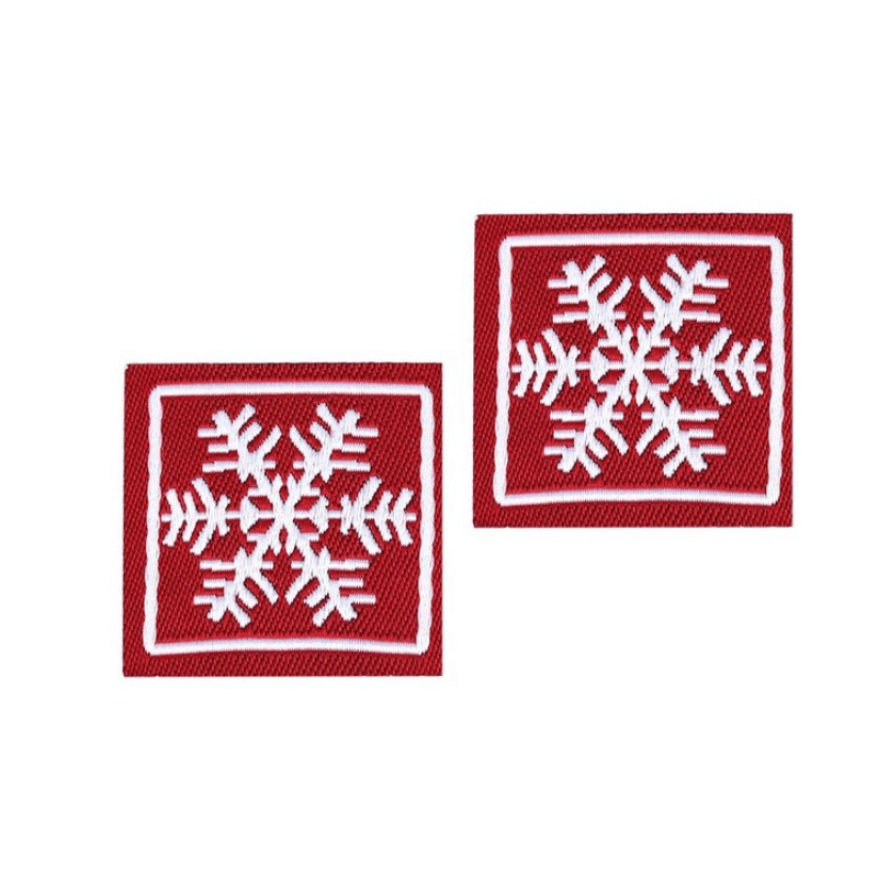 Decorative iron-on applique 3x3cm – snowflake