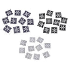 Dekoratīva piegludināma aplikācija 3x3cm – sniegpārsliņa