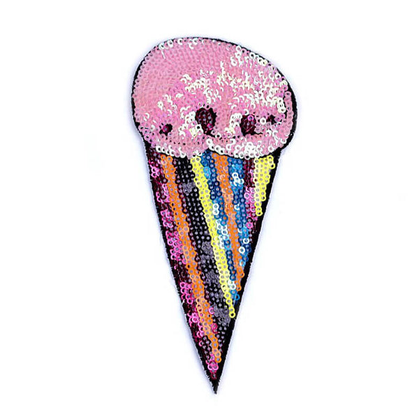 Dekoratīva piegludināma aplikācija ar fliteriem - saldējums