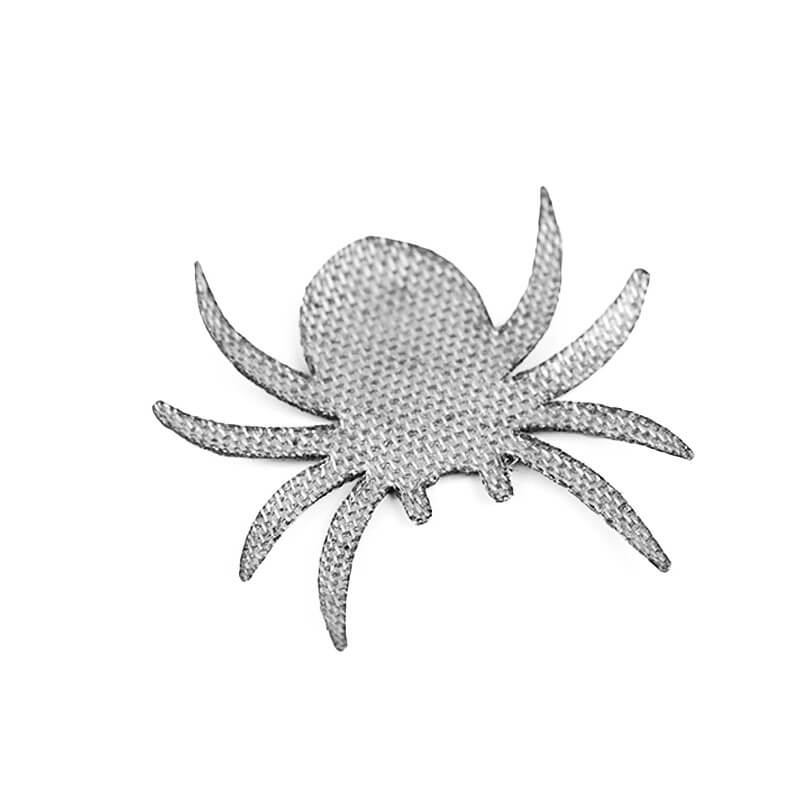 Decorative iron-on applique with glitter – spider