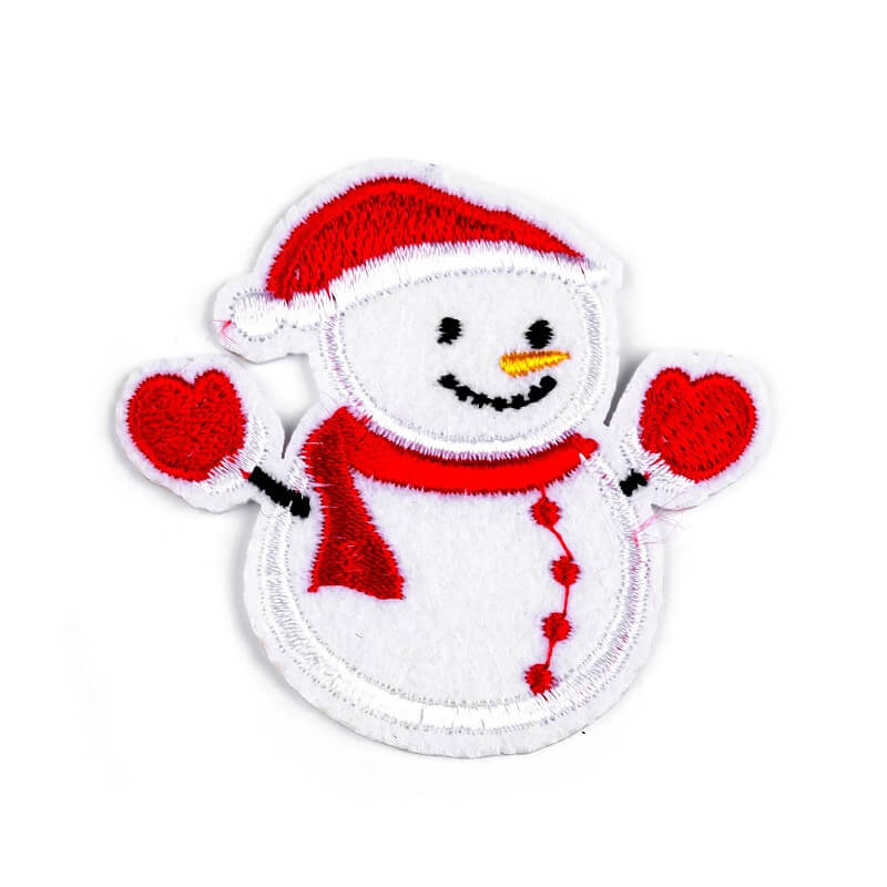 Decorative iron-on applique - snowman 400191