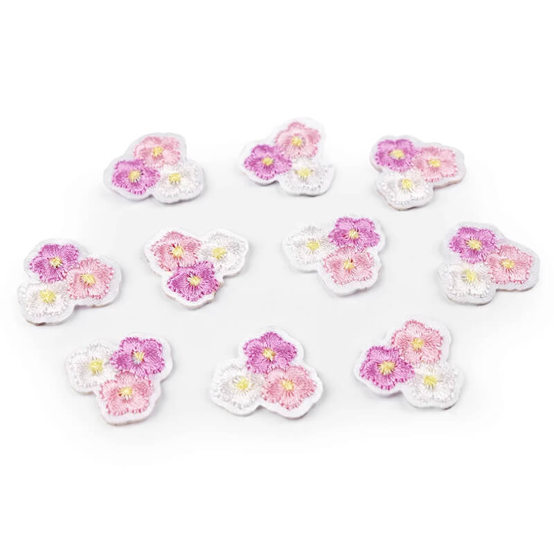 Decorative iron-on applique - flowers 400196