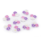 Decorative iron-on applique - flowers 400196