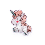 Decorative iron-on patch - unicorn 400197